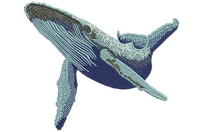 Embroidery Design: Whales Lg<br> 4.50w X 3.74h