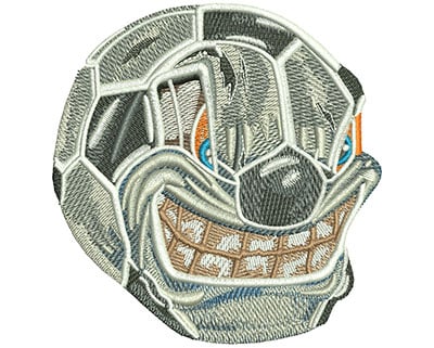 Embroidery Design: Soccer Angry Ball Lg<br> 3.83w X 3.97h | Embroidery Legacy Embroidery Design: Soccer Angry Ball Lg<br> 3.83w X 3.97h