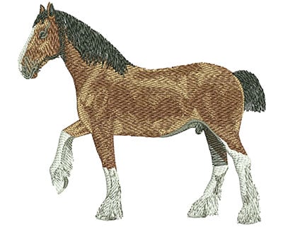 Embroidery Design: Clydesdale Lg<br> 4.47w X 4.03h