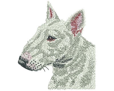 Embroidery Design: Bull Terrier Lg<br> 3.95w X 4.51h