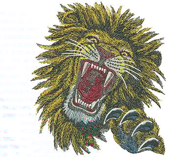 Embroidery Design: Lion Face Lg<br> 5.26w X 5.99h