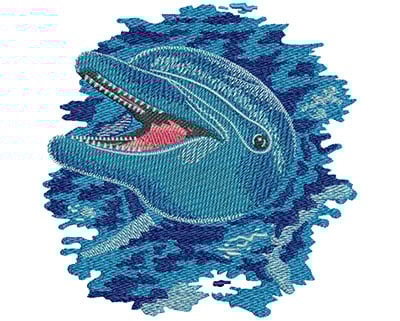 Embroidery Design: Dolphin Play Lg<br> 4.50w X 4.51h
