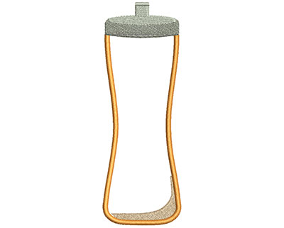 Embroidery Design: Waterbottle 1<br> 2.29w X 6.51h | Embroidery Legacy Embroidery Design: Waterbottle 1<br> 2.29w X 6.51h