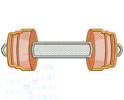 Embroidery Design: Weight Mylar<br> 6.58w X 2.27h