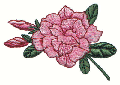 Embroidery Design: Wild Rose<br>2.99" x 2.04" | Embroidery Legacy Embroidery Design: Wild Rose<br>2.99" x 2.04"