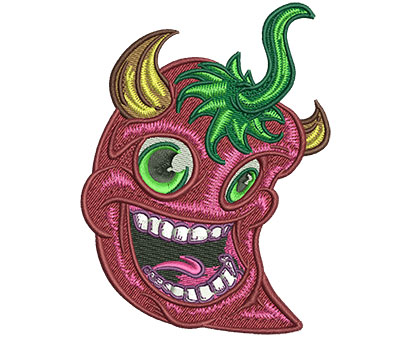 Embroidery Design: Crazy Hot Pepper Lg<br> 2.98w X 4.02h
