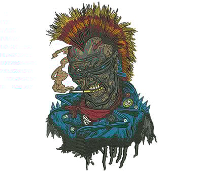 Embroidery Design: Pink Zombie Lg<br> 5.28w X 8.00h