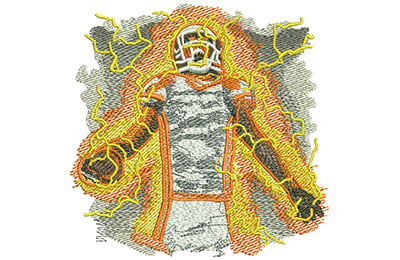 Embroidery Design: Football Here We Are Med<br> 4.10w X 4.00h