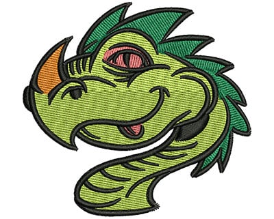 Embroidery Design: Dragon Head<br> 3.01w X 2.84h