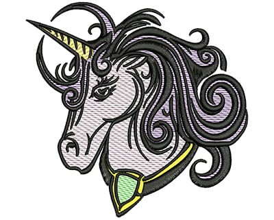 Embroidery Design: Unicorn Mylar<br>5.13w x 4.98h