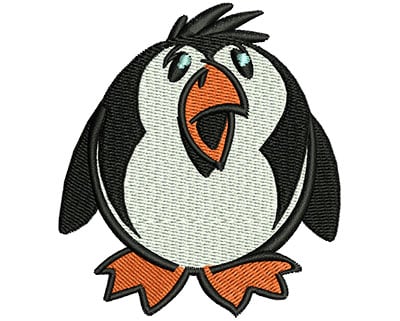 Embroidery Design: Cartoon Penguin <br> 2.70w X 3.01h | Embroidery Legacy Embroidery Design: Cartoon Penguin <br> 2.70w X 3.01h