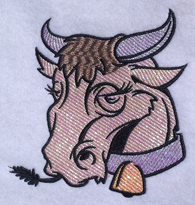 Embroidery Design: Miss Cow Applique<br> 4.86w X 5.05h | Embroidery Legacy Embroidery Design: Miss Cow Applique<br> 4.86w X 5.05h