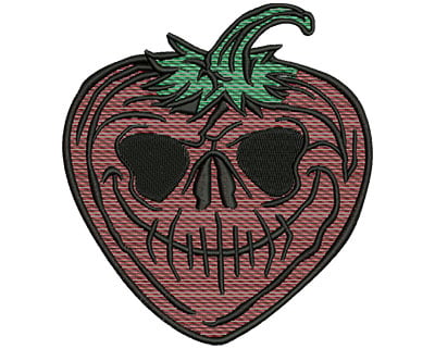 Embroidery Design: Evil Strawberry Mylar<br> 4.60w X 5.07h
