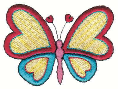 Embroidery Design: Butterfly<br>3.00" x 2.31"