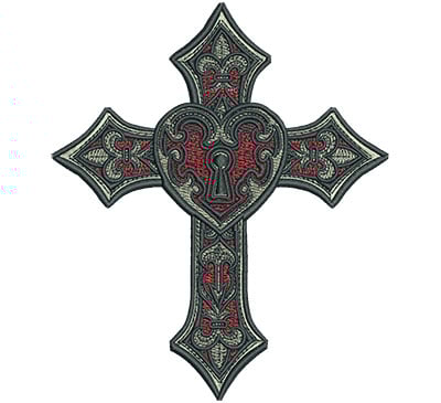 Embroidery Design: Gypsy Queen Cross 4.52w X 5.41h