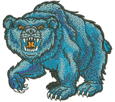 Embroidery Design: Growling Bear Mascot Lg<br> 4.51w X 4.20h