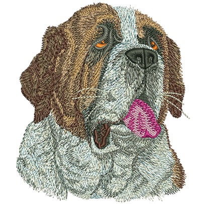 Embroidery Design: St Bernard Lg<br> 3.85w X 4.52h