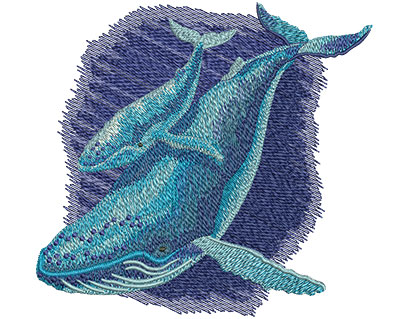 Embroidery Design: Whale Song Of The Deep Lg<br> 5.78w X 5.49h