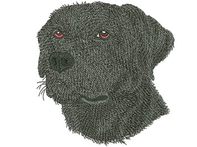 Embroidery Design: Black Lab Lg<br> 4.69w X 5.02h