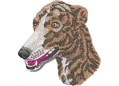 Embroidery Design: Greyhound Lg<br> 4.39w X 4.51h