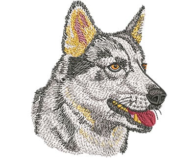 Embroidery Design: Husky Face Lg<br> 3.88w X 4.48h