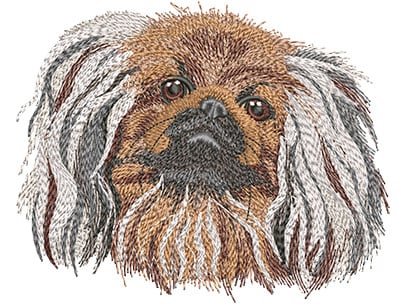 Embroidery Design: Pekingese Lg<br>5.50w x 4.44h