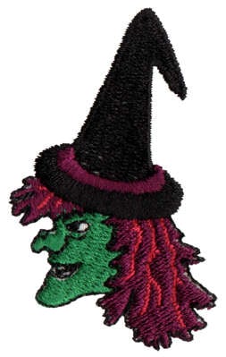Embroidery Design: Witch Y Poo<br>1.45" x 2.35"