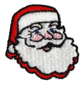 Embroidery Design: Santa Head<br>1.49" x 1.52"