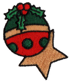 Embroidery Design: Ornaments<br>1.74" x 1.87"