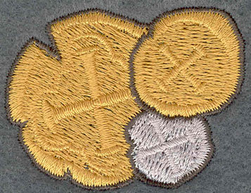 Embroidery Design: Pieces of Eight Three<br>1.92w X 1.49h