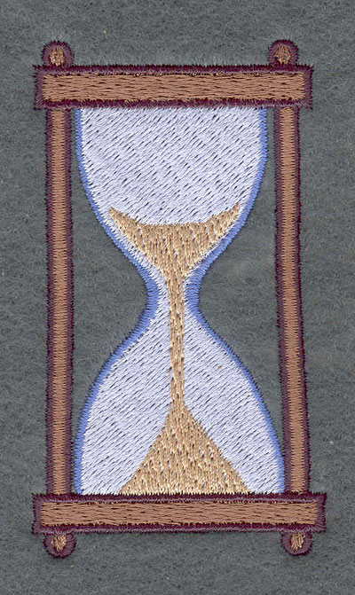 Embroidery Design: Hourglass<br>2.06w X 3.61h