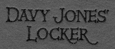 Embroidery Design: Davy Jones' Locker<br>3.65w X 1.29h