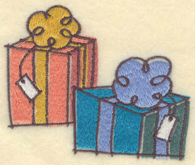 Embroidery Design: Presents<br>3.91w X 3.24h