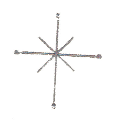 Embroidery Design: Star Decoration<br>1.84" x 3.06"