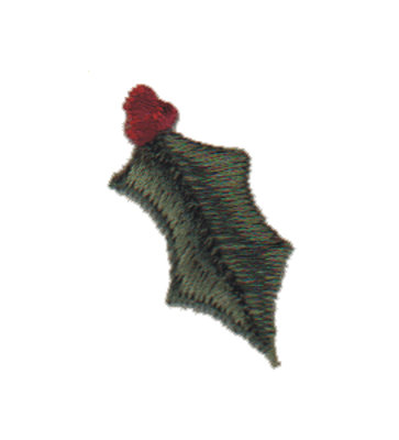 Embroidery Design: Holly<br>0.88"w x 1.26"h