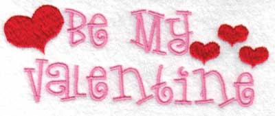 Embroidery Design: Hearts<br>1.84" x 4.97"