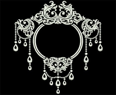 Embroidery Design: Heirloom Accents 4 Lg<br> 6.13w X 6.34h | Embroidery Legacy Embroidery Design: Heirloom Accents 4 Lg<br> 6.13w X 6.34h