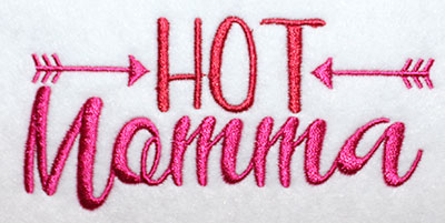 Embroidery Design: Hot Momma Lg<br> 5.01w X 2.38h