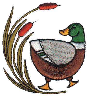Embroidery Design: Duck<br>2.75" x 3.02"