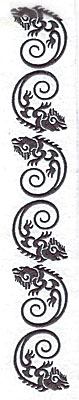Embroidery Design: Iguana six<br> 1.69w X 11.68