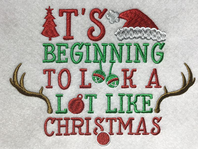 Embroidery Design: Its Beginning Lg<br> 7.51w X 5.60h