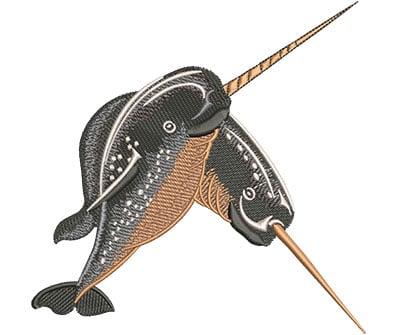 Embroidery Design: Narwhals Lg<br> 5.50w X 5.48h
