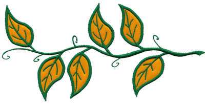 Embroidery Design: Vines Applique<br>8.25" x 3.96"