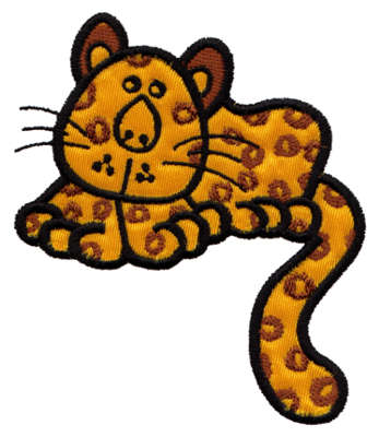 Embroidery Design: Leopard Applique<br>3.31" x 4.10"