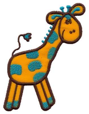 Embroidery Design: Giraffe Applique<br>2.83" x 4.01"