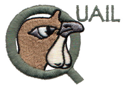 Embroidery Design: Kiddie Alphabet Q<br>2.86" x 2.00"
