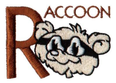 Embroidery Design: Kiddie Alphabet R<br>1.84" x 1.98"