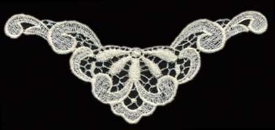 Embroidery Design: Lace 2nd Ed. vol1 #3<br>6.57" x 3.21"