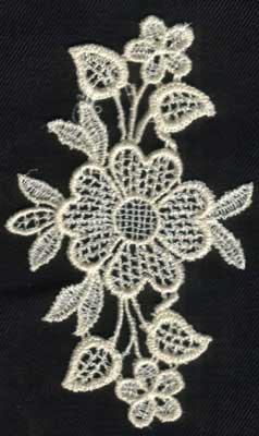 Embroidery Design: Lace 2nd Ed. vol2 #5<br>2.30" x 3.91"