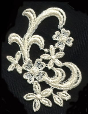 Embroidery Design: Lace 2nd Ed. vol2 #8<br>2.35" x 3.39"